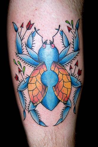 These bug tattoos have a unique style of there own and may give you some These bug tattoos have a unique style of there own and may give you some