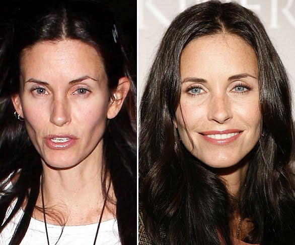 Courtney Cox before and after