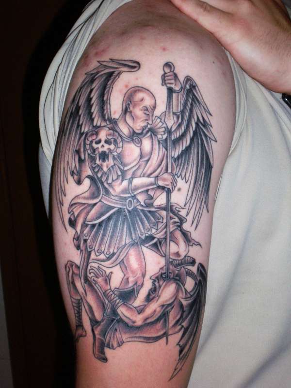 evil angel tattoos. Demon Tattoos