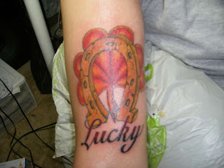 Not surprisingly, clover tattoos are almost always drawn using green ink, Not surprisingly, clover tattoos are almost always drawn using green ink,