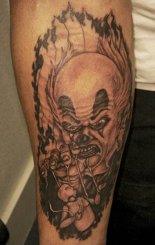 Sweet tooth before Clown tattoo doen. Download this Clown picture.