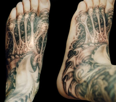 mechanical tattoo. Bio Mechanical tattoos from