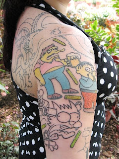 homer tattoo, tattooing