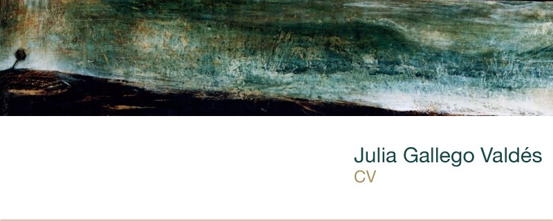 Julia Gallego Valdés Currículum
