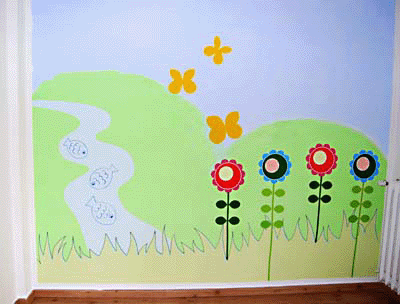 Mamma in pentola: una parete tutta colorata! Pareti colorate per bambini