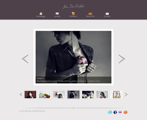30 Free Portfolio PSD Templates