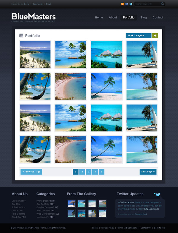 30 Free Portfolio PSD Templates