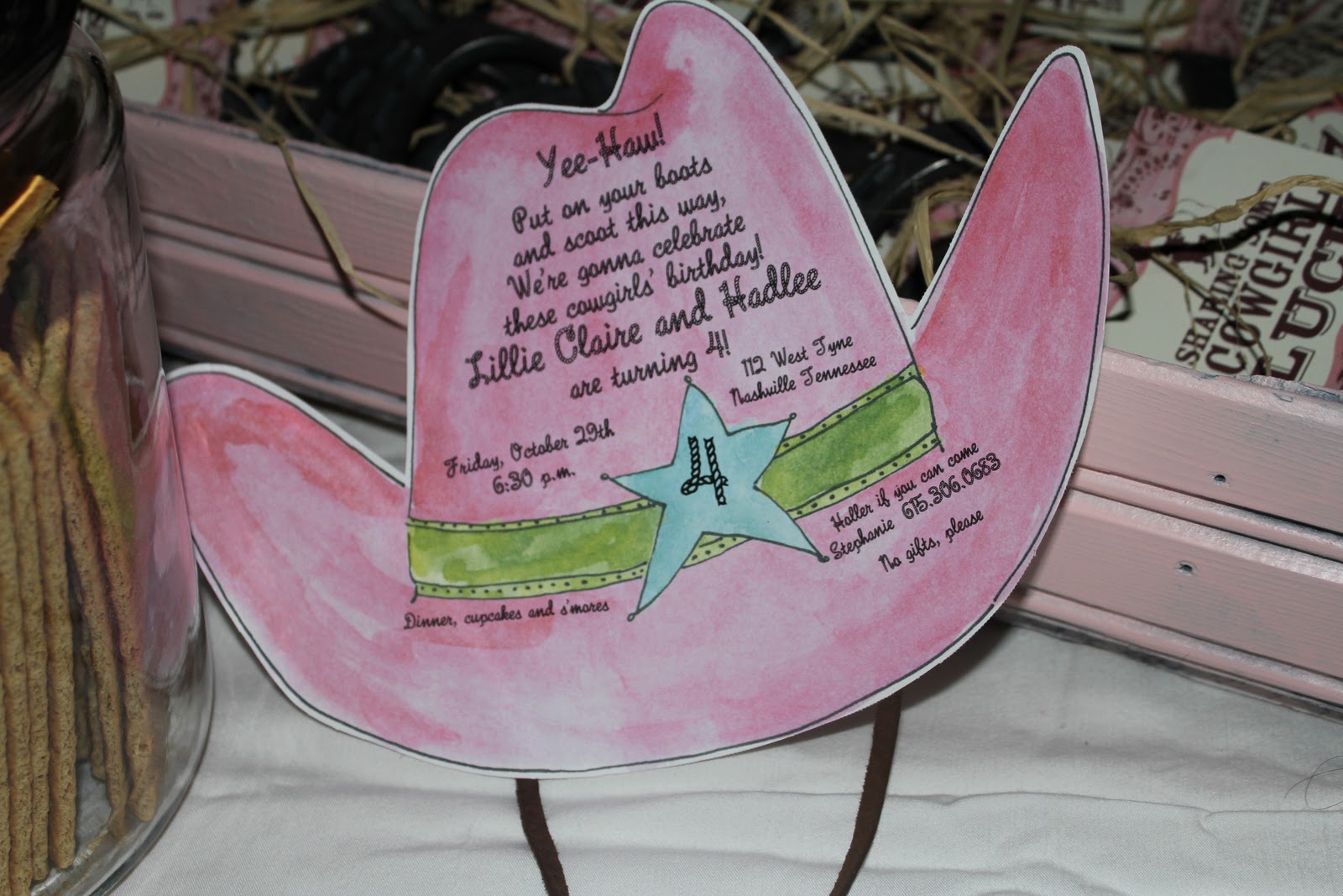 Cowgirl Invitation Template