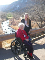 Mom and Jenny by the creek