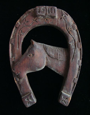 1910 folk art carved horse