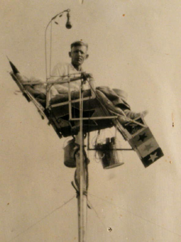 Anonymous Works Bill Penfield....Professional Pole Sitter