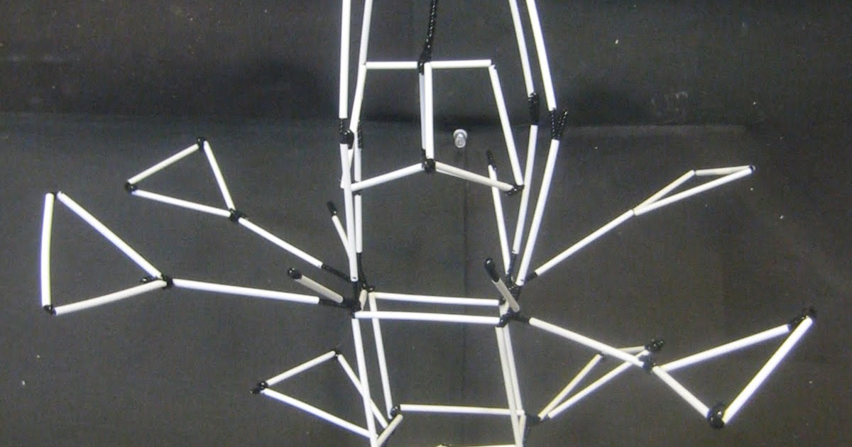 After School Art straw sculptures