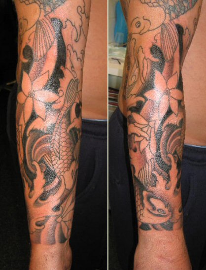 tattoo sleave. tribal half sleeve tattoos.