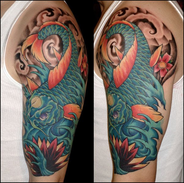 coy fish tattoos. Koi Fish Tattoo Ideas