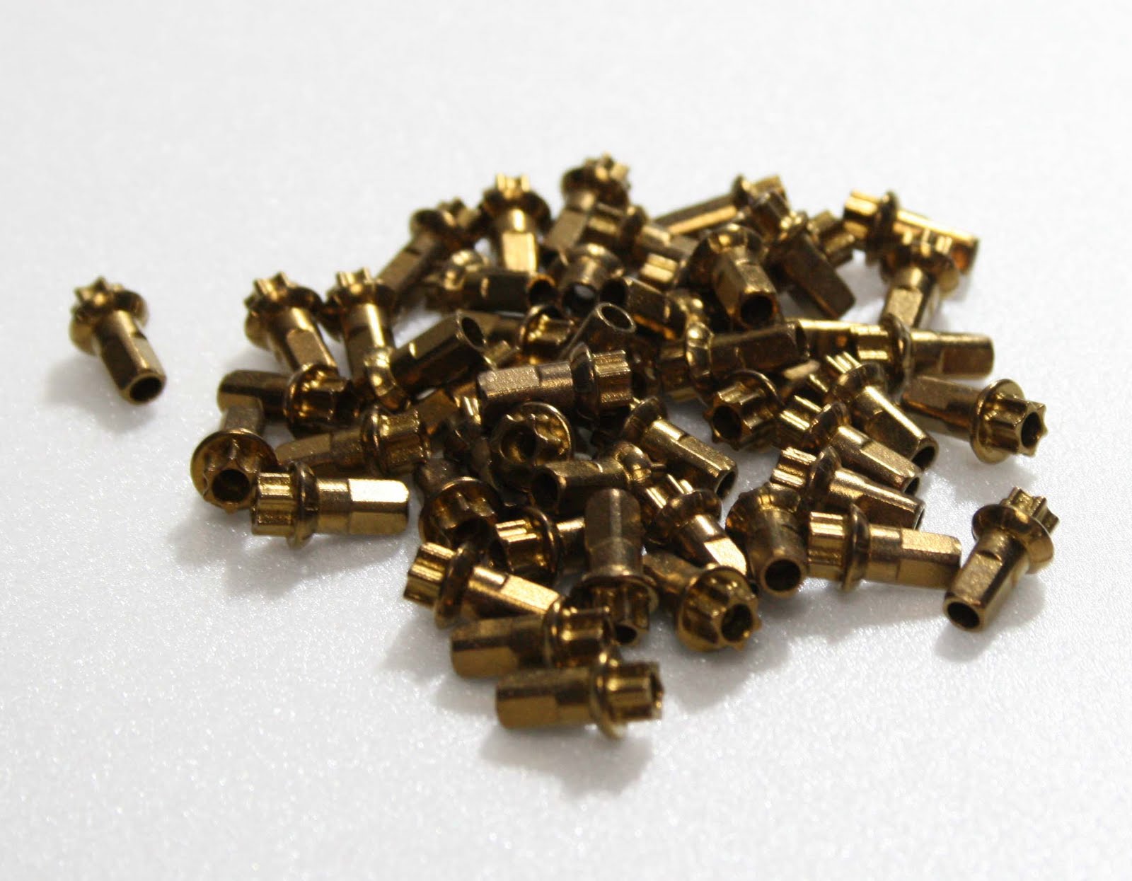 NEWSONSPORTEC BIKE SPOKES AND NIPPLES Titanium Nipples