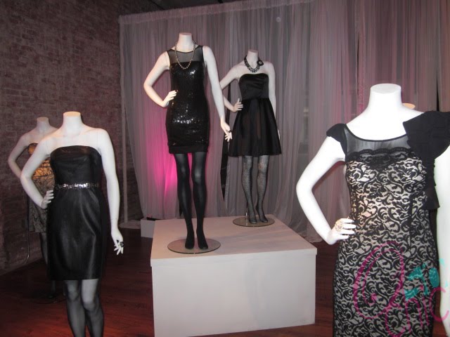 Mannequins With Dresses. The little black dress section