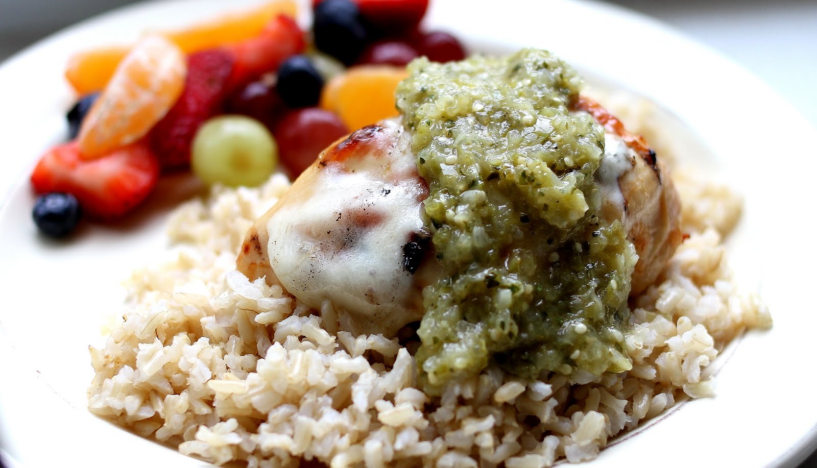 On My Menu Grilled Tomatillo Chicken