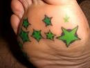 Star Foot Tattoo Design