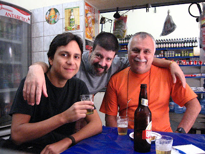 Felipe Quintans, Eduardo Goldenberg e Isaac Goldenberg na QUITANDA ABRONHENSE, em 20 de setembro de 2008