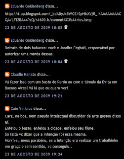 comentários ao gesto sem comentários