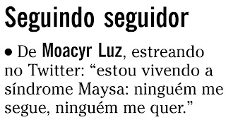 nota publicada na coluna GENTE BOA de O GLOBO de 22 de outubro de 2009