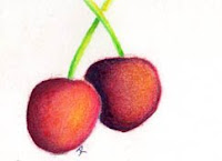 cherries aceo copyright jennifer rose phillip
