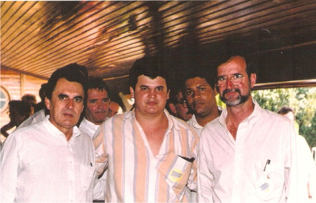 Flávio Madeira com Arlindo Porto e Eduardo Azeredo Governador de Minas Gerais