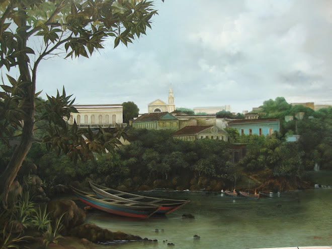 Rio Sanhauá - Pintura de Rodrigues Lima