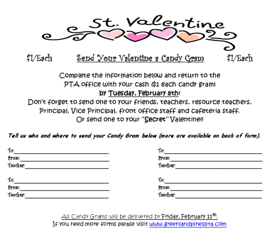 Candy grams school valentine valentines fundraiser lollipops class candygrams fundraising fundraisers note gourmet club great council student sending remember grade searabkesen: valentines candy grams