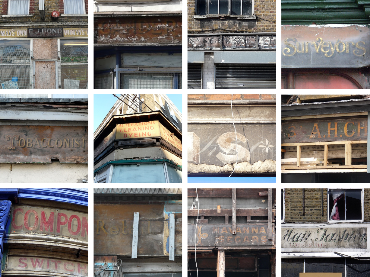 Middle row: West Green Road; Caledonian Road; 223 Holloway Road,