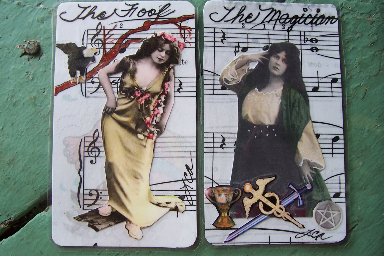 SweetLaraine New Beautiful Bohemian Gypsy girls handmade tarot cards