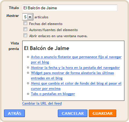 Mostrar las últimas entradas de una etiqueta específica en la barra lateral Mostrar las últimas entradas de una etiqueta específica en la barra lateral en blogger