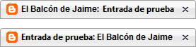 Arriba: Estructura normal del título. Abajo: Estructura personalizada del título.