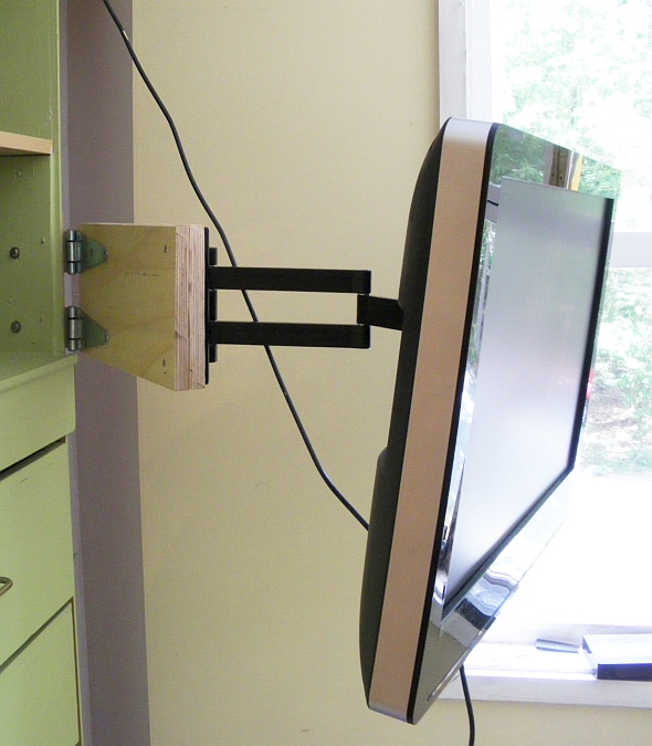 Pratie Place My newest hack a tv swivel arm extension extension