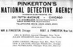 WANTED! BY THE PINKERTON NAT. DETECTIVE  AGENCY