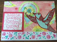 Another Hummingbird birthday card