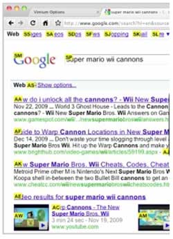 vimium chrome extension