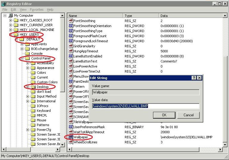 Wallpaper Dell XP Pro
