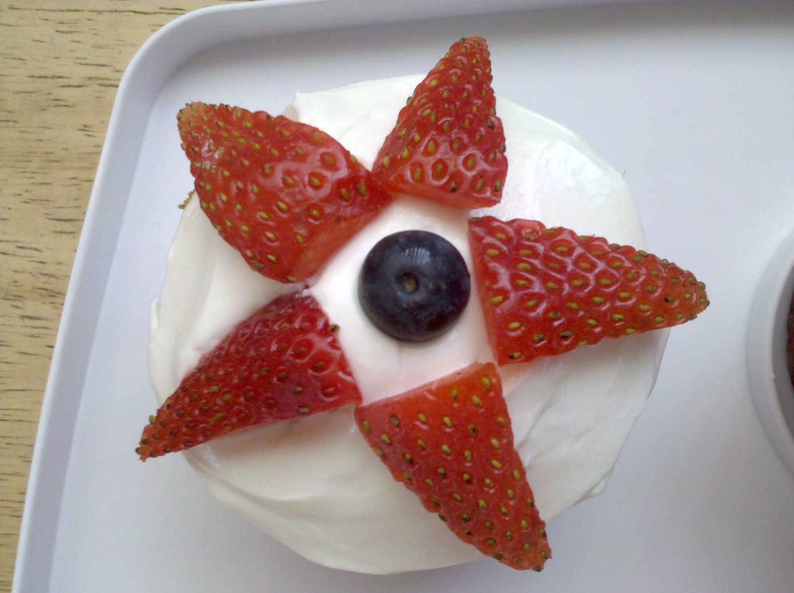 Be Brave, Keep Going Strawberry Star Cupcakes Fourth Of July