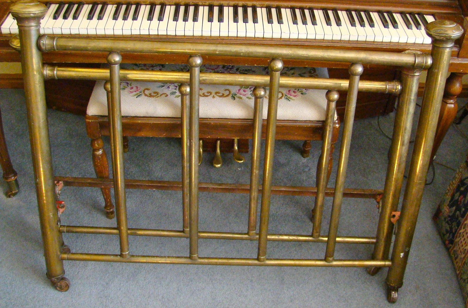 Antique Brass Headboard and Footboard Sweet Old Stuff
