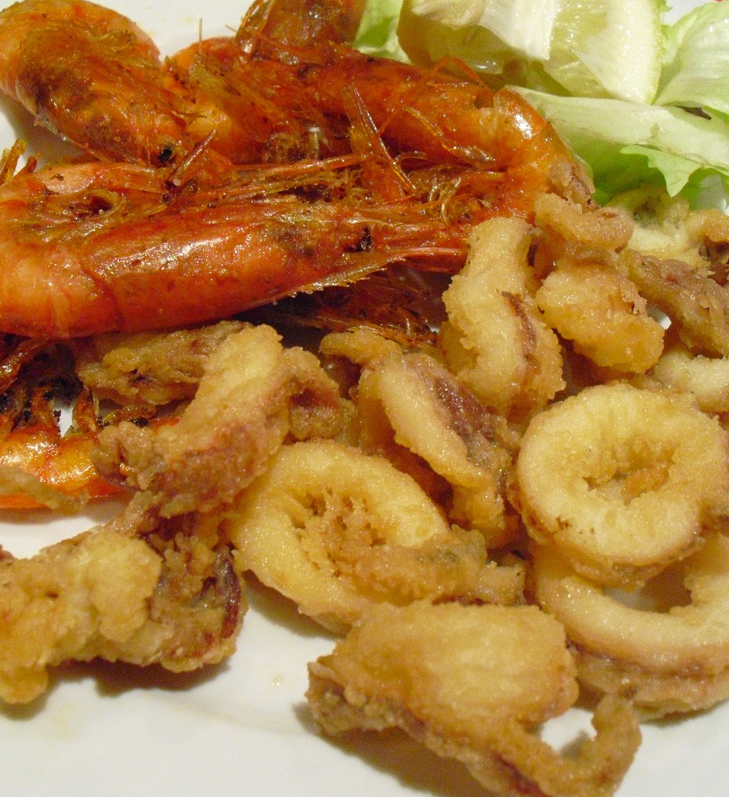 sapori e consistenze Frittura di gamberi e calamari e per i gourmet è