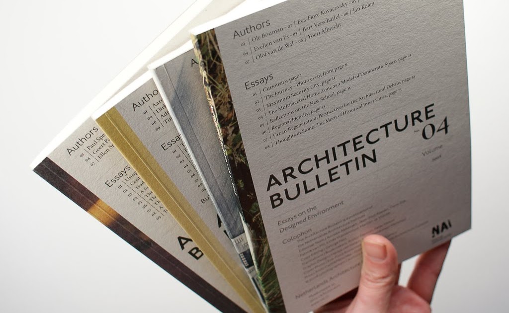 Hansje portfolio Architecture Bulletin magazines