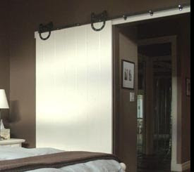 Rolling Barn Door Is Great Space Saver