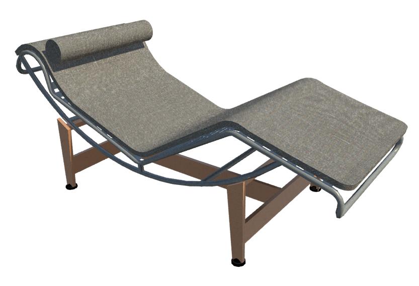 Revit Families for Architecture Chaise Long