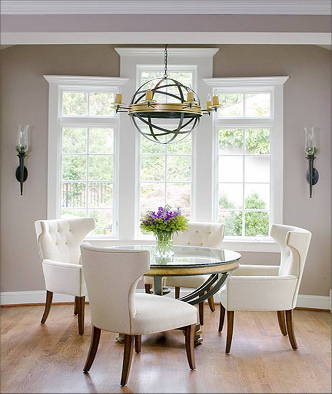 right now love white chairs in your dining space
