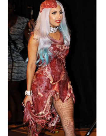 Lady Gaga meat dress blog