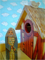 Noah on Ark with dove