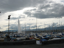Fountain at Lake Geneva, Switzerland