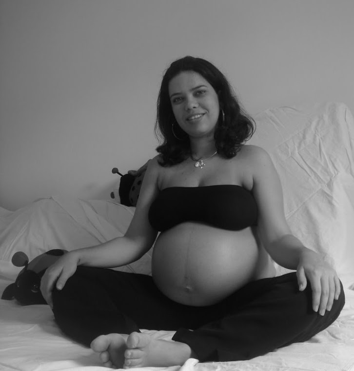 Filha da Rachel quando grávida