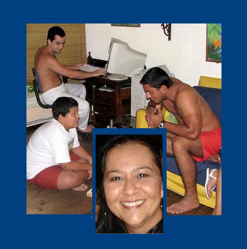 Claudinha Telles e filhos